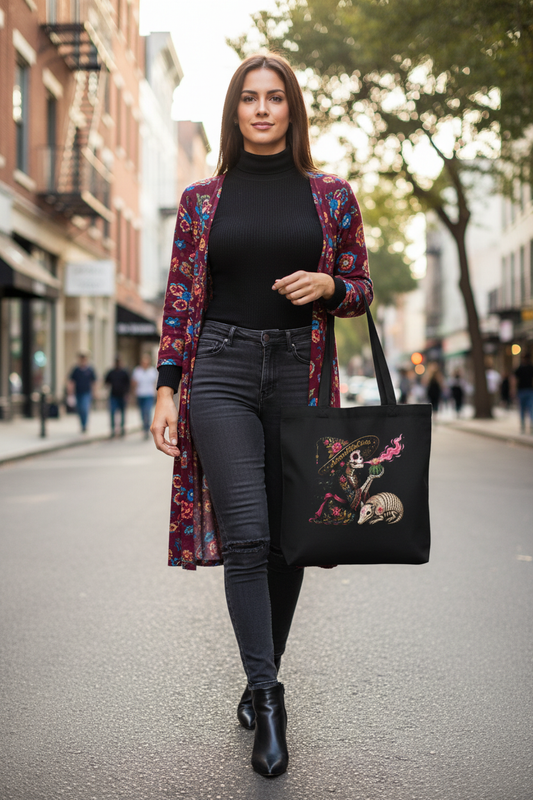 Day of the Dead Bruja Tote - lifestyle