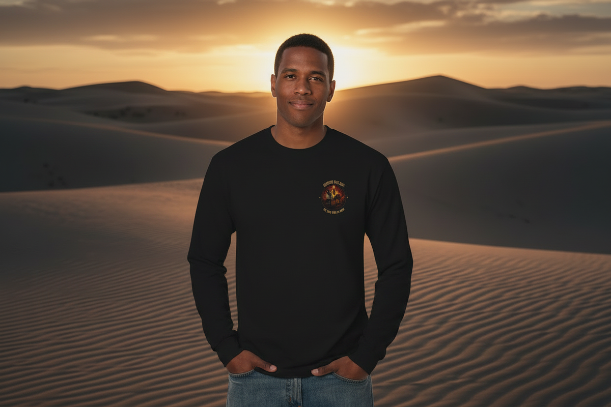 Dark Gray longsleeve lifestyle