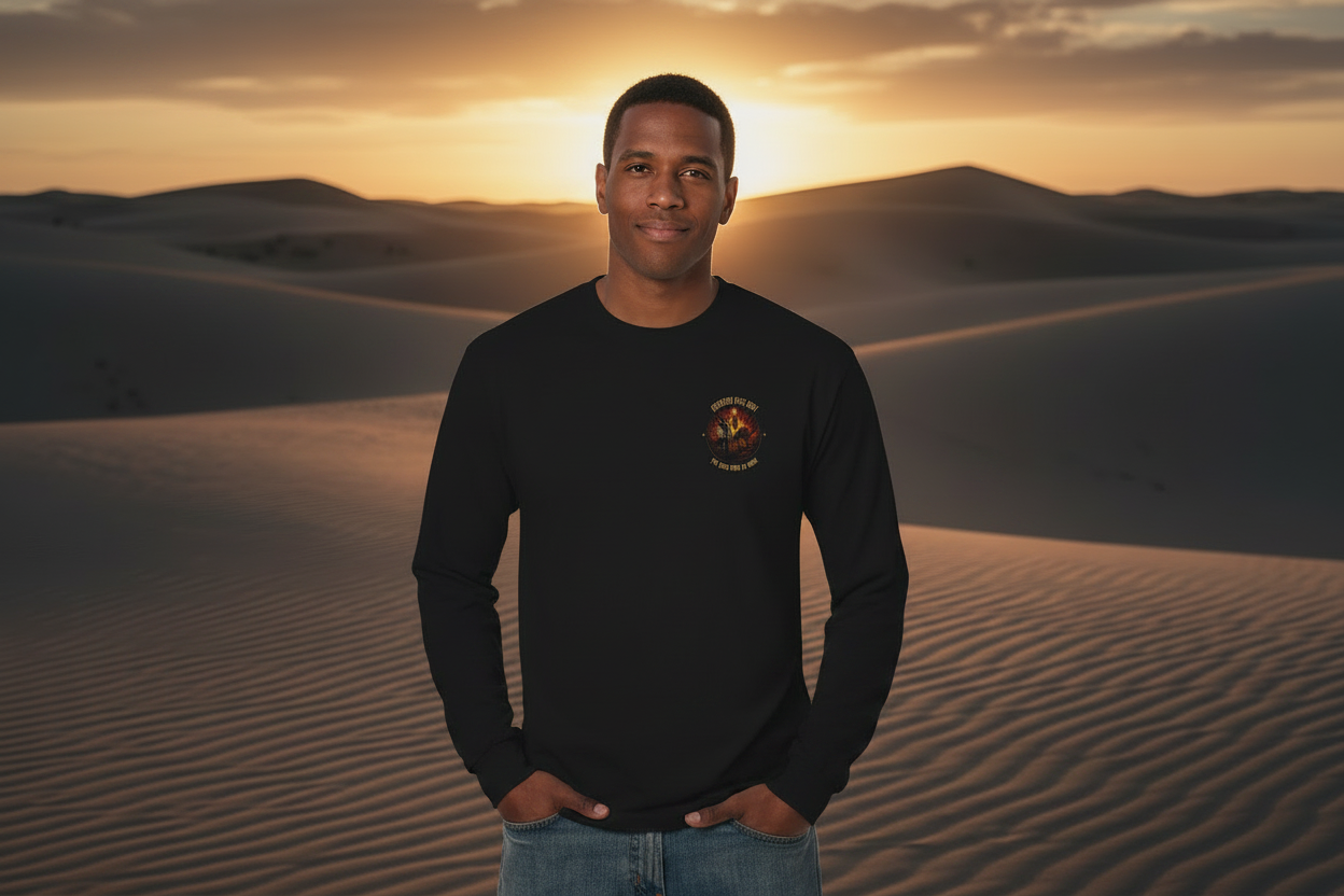 Dark Gray longsleeve lifestyle