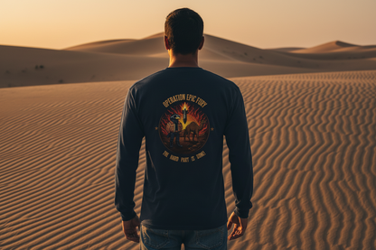 Back graphic lifestyle shot - navy