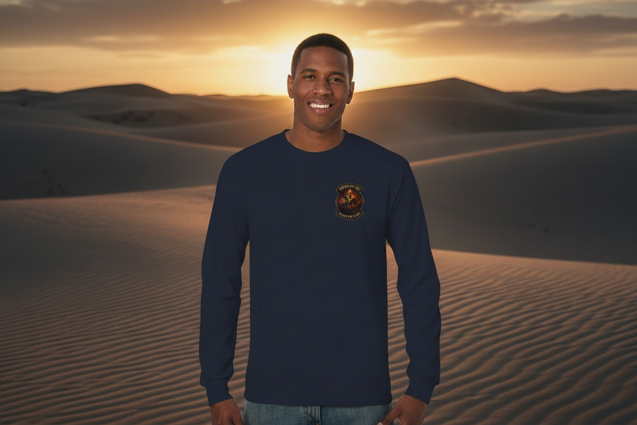Navy longsleeve lifestyle